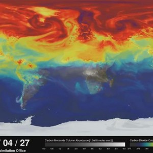 Nasa: Animation zeigt weltweiten CO2-Ausstoß